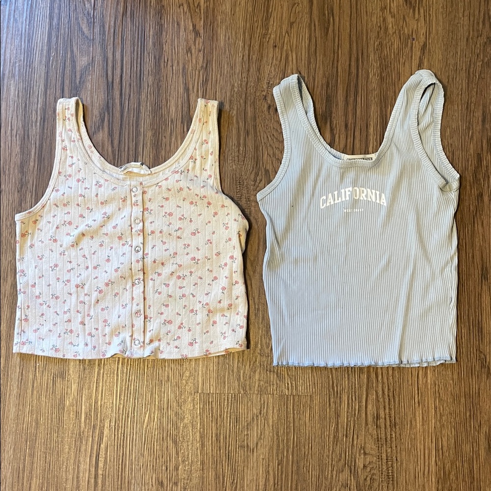 Floral and California Tank Tops